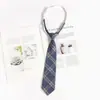 Corbata Azul Estilo Universitario jk Camisa Holgada Sin Golpes Accesorios Ropa Académica Rayada Japonesa Corbata de Lazo Mano Femenina Golpea Masculino dk