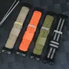 Para Correa de Reloj Serie Kashio Daini King g-shock GWG-1000GB Lona de Nylon Hebilla de Pin Correa de Reloj