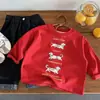 Huzhou Zhili Roupa Infantil Meninas Camiseta de Algodão Puro Manga Longa Outono Novo Estilo Roupas de Menina Roupa de Bebê Blusa Infantil