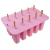 2 4 6 8 10 furos 10 moldes uniformes para sorvete cubo de gelo hóquei no gelo picolé molde de picolé de gelo molde de silicone