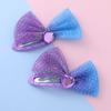 Nuevo Pinza de Mariposa de Malla con Forma de Corazón para Niñas para Flequillo, Elegante y Exquisito Accesorio para el Cabello al por Mayor Directamente del Fabricante
