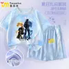 Conjunto Deportivo Delta Game Action Weilong Lobo Rojo para Niños Camiseta Fresca de Manga Corta y Pantalones Cortos para Niños Mayores