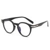 Nuevo retro de luz azul cerca de Madera nueve montura de gafas hombres y mujeres iguales miopía montura de gafas ovaladas gafas planas mujeres
