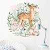 Pegatinas de pared de conejo del bosque pintadas a mano, pegatinas decorativas autoadhesivas para sala de estar, dormitorio AY10201 ciervo sika