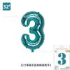 Comercio Exterior Nuevo Modelo 32 pulgadas Versión Americana Mediano Digital Globo de Película de Aluminio Tapa Dura 80cm Oro Rosa Decoración de Fiesta de Cumpleaños