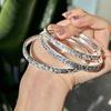 Pulsera de tobillo plata s999 cuerpo completo corazón real roto hielo hielo pulsera mujer simple alta gama ins aliento de bebé estrella pulsera versión gruesa de alta resistencia