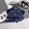 Conjunto de Camisa Polo de Color Sólido con Dibujos Animados para Niños Verano 2026, Conjunto de Dos Piezas de Moda de Verano Elegante para Bebés Niños