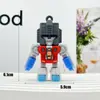 Chaveiro Criativo de Boneco Transformadores Pingente Chaveiro de PVC Carro Bolsa Buraco Sapatos Acessórios Feito à Mão DIY