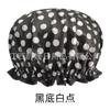 Gorro de ducha impermeable de doble capa ensanchado de tela satinada PEVA estampado de leopardo puntos gorro de ducha para adulto combinación de Amazon en stock
