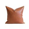 Funda de Almohada Simple Moderna Plisada en Relieve de Imitación Cuero Transfronteriza Cojín de Sofá para Sala de Estar Funda de Almohada Lumbar para Oficina