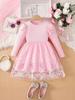 Vestido de Princesa de Comercio Exterior Personalizado para Niñas, Vestido de Manga Larga, Nuevo Estilo Otoño 2026, Vestido de Tul Abullonado para Niña Pequeña