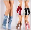 Botas de salto alto pontudas de cano médio de comércio exterior novas para outono e inverno de 2017 desejo salto stiletto AliExpress