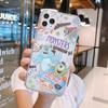 Capa de Celular Monstruos S.A. iPhone11 14Pro Transparente Capa Macia Apple 13 Personalidade Criativa 15 Pacote Completo