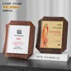 Medalla Autorizada de Madera 2025 Regalo Empresarial Proceso de Impresión Plana Placa de Lámina Dorada Certificado de Nombramiento