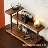 Estante de almacenamiento de madera vintage de estilo chino para la entrada del hogar, escritorio, llaves, joyas, dormitorio, cuidado de la piel