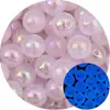 Contas de acrílico com furo reto, olho de gato luminoso, cor de desenho animado, vários tamanhos, acessórios para corrente de celular DIY, chaveiro, corrente de bolsa