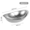 Cuenco de Lingote de Oro Transfronterizo Acero Inoxidable 304 Cuenco para Ensalada Restaurante Hot Pot Cuenco para Snacks Cuenco para Postres Vajilla de Cocina Coreana