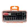Xinshili 15 piezas juego blanco de puntas de impacto para coche caja de herramientas multifunción para el hogar combinación de destornilladores para reparación de automóviles S2