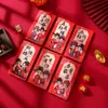 Sobres Rojos Esmerilados de Alta Gama con Impresión a Color Personalizada, Título de Aleación Centenaria, Sobres Rojos Estampados en Oro, Paquetes Rojos Universales al por Mayor