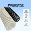 Venta Directa de Fábrica Manguera Resistente al Desgaste de Plástico Reforzado Tubería de Transporte de Partículas de Polvo Manguera de Plástico de Poliuretano Reforzado de Grado Alimenticio Pu