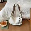 Bolso Bandolera 2026 Estilo Japonés Unisex Gran Capacidad Bolso Artístico de Bollo Color Sólido Retro Personalizado Bolsa de Lona de Nylon