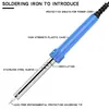 Kit de Ferro de Solda Elétrico, Ferro de Solda Elétrico Doméstico, Caneta de Solda de Temperatura Constante, Pistola de Solda, Ferramentas de Solda para Reparo Eletrônico, Grau Industrial