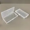 Caja Vacía de Plástico PP Transparente Rectangular Caja de Embalaje para Joyería Organizador de Componentes Electrónicos Caja de Almacenamiento Caja para Guardar Tarjetas