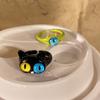 Monstruo Pequeño alienígena pupila gato anillo abierto Chica Caballo Fantasma nicho único avanzado niño índice dedo anillo pulsera femenina