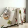 Papel pintado autoadhesivo lindo de dibujos animados, pegatinas de pared impermeables, papel pintado para el hogar, pegatinas decorativas para pared de fondo de habitación infantil, dormitorio