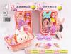 Bolsa de Maquiagem Infantil Brinquedo Bolsa de Mão de Princesa Bolsa Transversal Joias de Simulação Penteadeira de Brincar Roupa de Menina