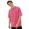 Camiseta Retro de Manga Corta de Algodón Puro, Holgada, Estampado Digital Personalizado Lavado, 230g, Personalizable con Diseños