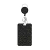 Comércio Exterior Mais Vendido Porta-Crachá Retrátil Porta-Cartão de Crachá de Trabalho UV Estampa de Leopardo Cordão de Identificação Clipe de Crachá Giratório Venda por Atacado
