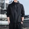 Chaqueta informal de primavera y otoño para hombre, chaqueta fina de estilo coreano a la moda, holgada, de talla grande, para otoño