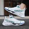 Zapatos de Hombre Malla de Seda de Hielo Transpirables Zapatillas para Correr Verano Antideslizantes Absorción de Impactos Ultraligeros Botón Giratorio Modernas Zapatillas para Trotar