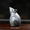 Pet de Chá de Areia Roxa Gado Virar Gan Kun Brincadeira de Chá Sapo Dourado da Sorte Enfeites Escultura Artesanal de Boutique Bandeja de Chá Acessórios de Chá Podem Ser Elogiados
