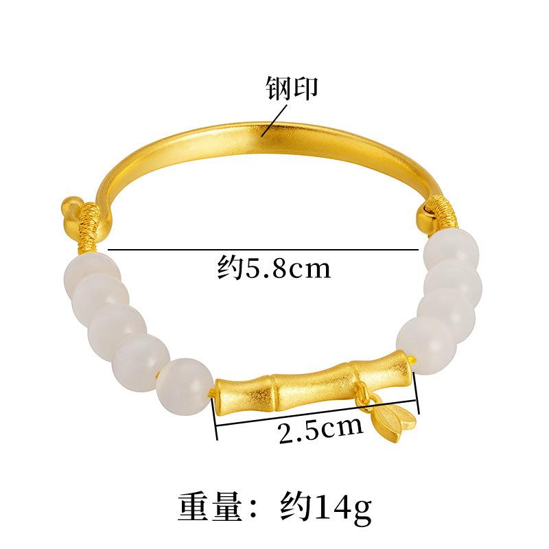 SKU图片_01_颜色_(S3221 沙金竹节手镯-白)
