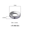 Anillo de Cierre Separador de Plata de Ley de 7-8-9 mm para Pulsera Tradicional de Semillas de Coco Estrella y Luna Anillo de Cierre Separador Estrella