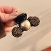 Clip pequeño de pedrería y perla vintage para la frente lateral del flequillo cabello roto clip para el pelo tocado pasador medio coleta clip de tiburón para el pelo