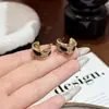 Nuevos Pendientes Pequeños de Moda, de Nicho, Únicos para Adelgazar el Rostro, con Personalidad Única, Aros de Aro en Forma de C de Lujo Ligero de Gama Alta con Estampado de Leopardo