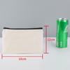 Bolsa de Lápis Tela em Branco Amazon Transfronteiriça Mão Zíper Bolsa de Lápis Bolsa de Algodão Estudante Mulheres Bolsa de Cosméticos Personalizada