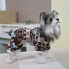 Ropa nueva para perros de otoño e invierno, ropa para mascotas estilo Teddy, engrosada para el invierno, 26, estilo nórdico, con apertura en la espalda y cuatro patas