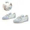 Zapatos de Entrenamiento Alemanes de Cuero Genuino para Mujer, Nuevos Colores Retro Bloqueados Primavera 2026 Zapatos Deportivos Casuales, Zapatos Versátiles para Mujer