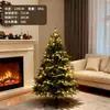 Decoración Navideña Simulada Mezclada PE Flocado Árbol de Navidad Escaparate Grande Escena de Ambiente Arreglo Accesorios Adornos