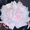 99 Gatinho Rosa Buquê de Rosas Flor Eterna Simulada Dia dos Namorados Pedido de Casamento Aniversário para Namorada e Melhor Amiga