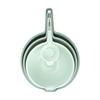 Cuenco de plástico para mezclar harina, ensalada, juego de cuatro piezas, para cocina doméstica, para lavar verduras, para cocinar, para mezclar verduras, utensilios de cocina