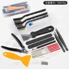 Kit de Herramientas para Modelo de Impresora 3D, Herramientas de Pulido y Lijado, Pinzas de Soporte, Raspador de Eliminación, Aguja de Limpieza de Boquilla, En Caja
