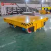 Carro Eléctrico Pesado de 50 Toneladas con Suministro de Energía por Cable Industrial, Carro de Transporte de Materiales de Doble Vía, Plataforma de Carga Controlada Remotamente