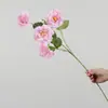 Decoración de boda con 4 flores de hibisco y peonías, arreglo floral para el pasillo de la boda, flores artificiales para el salón de bodas, flores de boda estilo jardín
