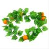 Vime Frutado Simulado, Vime de Flores Artificiais, Teto de Folha de Uva, Decoração de Folhas Verdes, Folhas de Plástico, Tubos de Plantas, Loja de Verduras