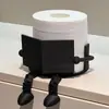 Suporte criativo de plástico para papel higiênico, companheiro de leitura impresso em 3D, suporte de rolo de papel ornamento, ornamento de brinquedo para atacado transfronteiriço
